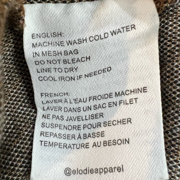 Elodie Flare Brown Geo Print Knit Leggings Pants - Size X Small, NWT - Picture 11 of 12